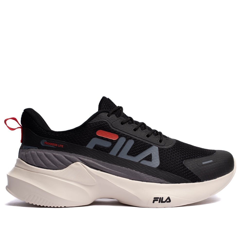 Tênis Masculino Fila Progress Lite Preto/cinza