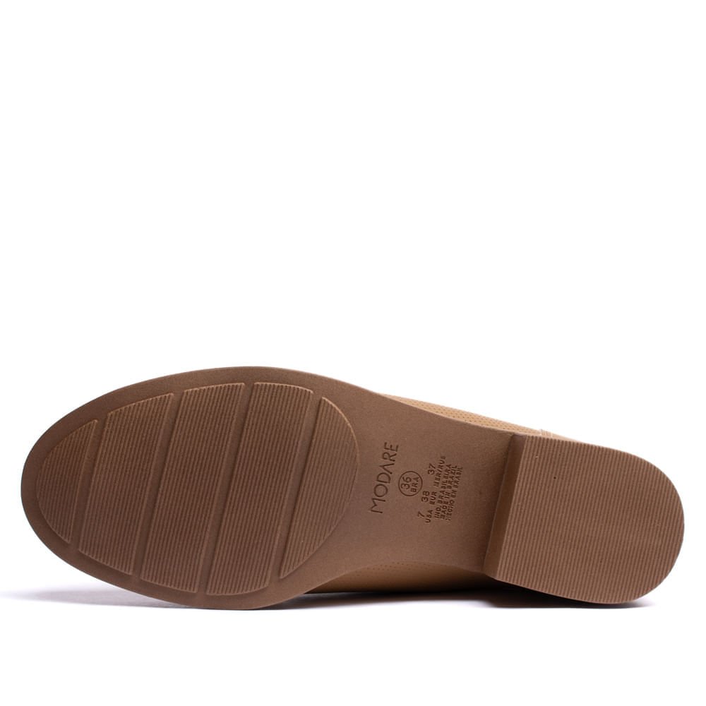 Coturno Feminino Modare Microfuros Caramelo Marrom 2