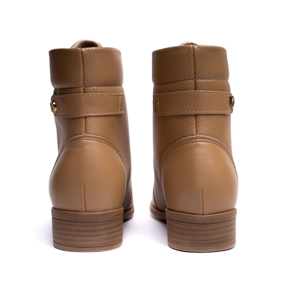 Coturno Feminino Modare Microfuros Caramelo Marrom 3