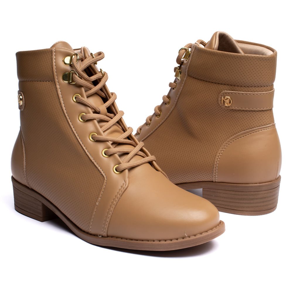 Coturno Feminino Modare Microfuros Caramelo Marrom 5