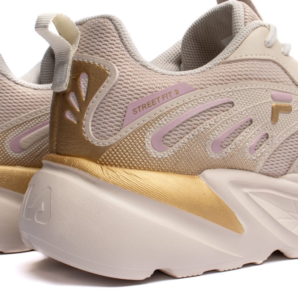 Tênis Feminino Fila Street Fit 2 Bege/dourado Bege 6