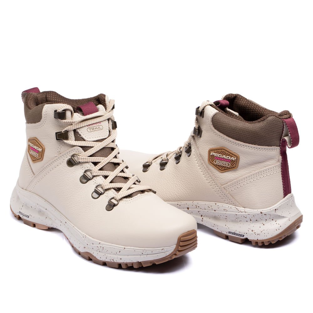 Bota Feminina Pegada Trail Bege Claro Bege 5