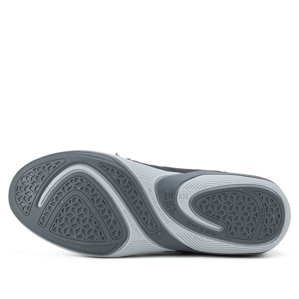 Tênis Feminino Kolosh Casual de Cano Alto Preto Preto 2