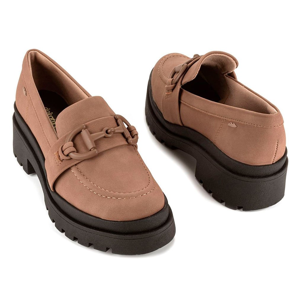 Mocassim Feminino Dakota Tratorado Marrom Claro Marrom Claro 4