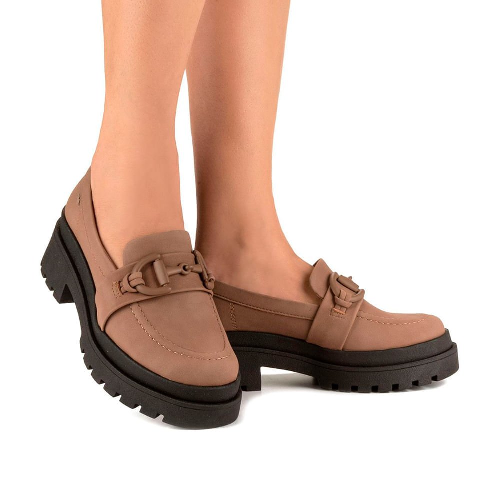 Mocassim Feminino Dakota Tratorado Marrom Claro Marrom Claro 5