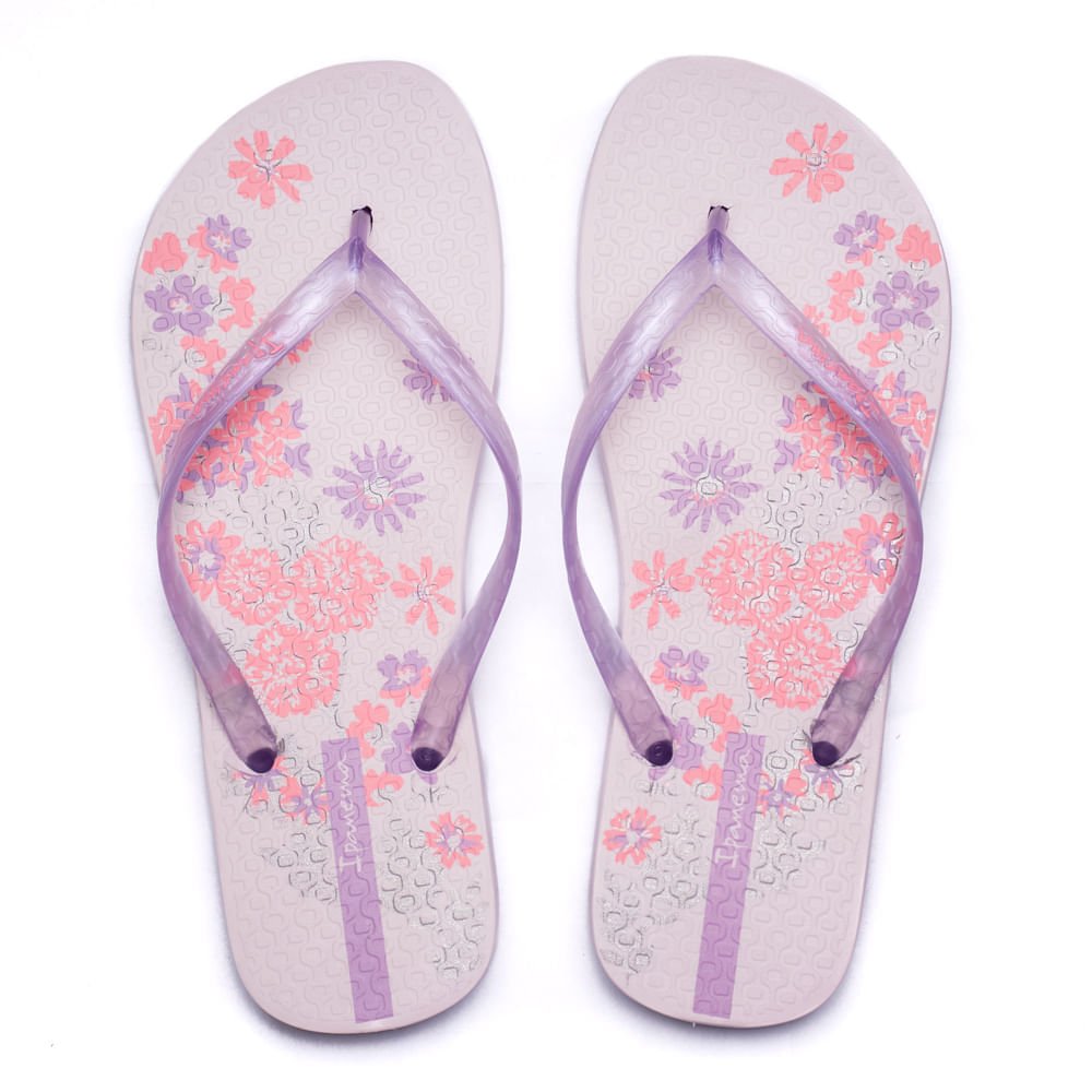 Chinelo Feminino Grendene Ipanema Oasis Rosa/lilás Rosa/Roxo 1