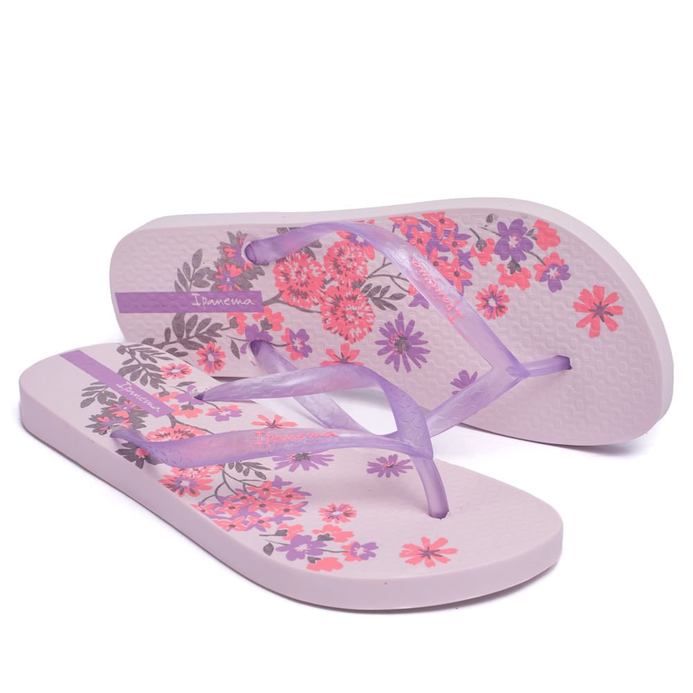 Chinelo Feminino Grendene Ipanema Oasis Rosa/lilás Rosa/Roxo 4