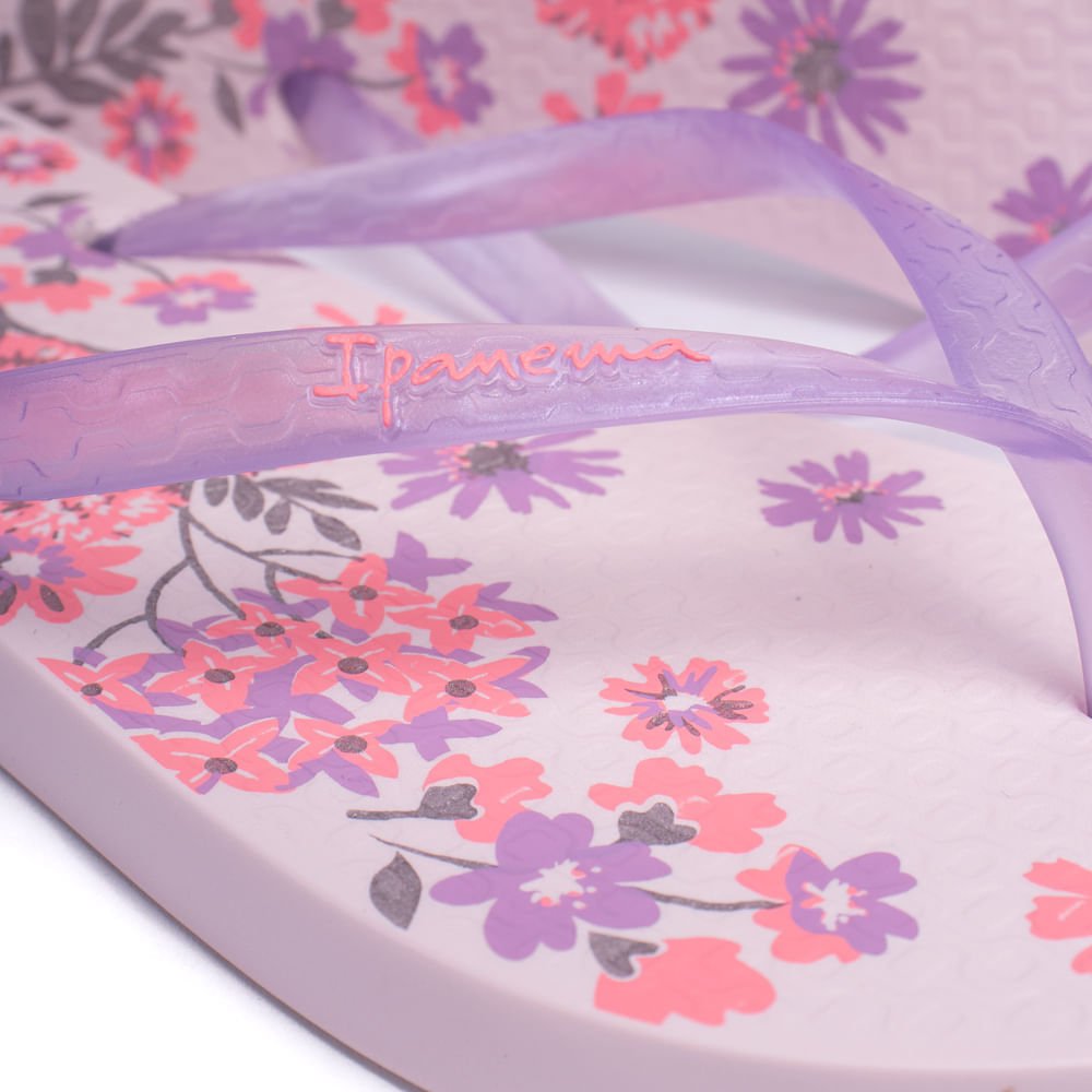 Chinelo Feminino Grendene Ipanema Oasis Rosa/lilás Rosa/Roxo 5