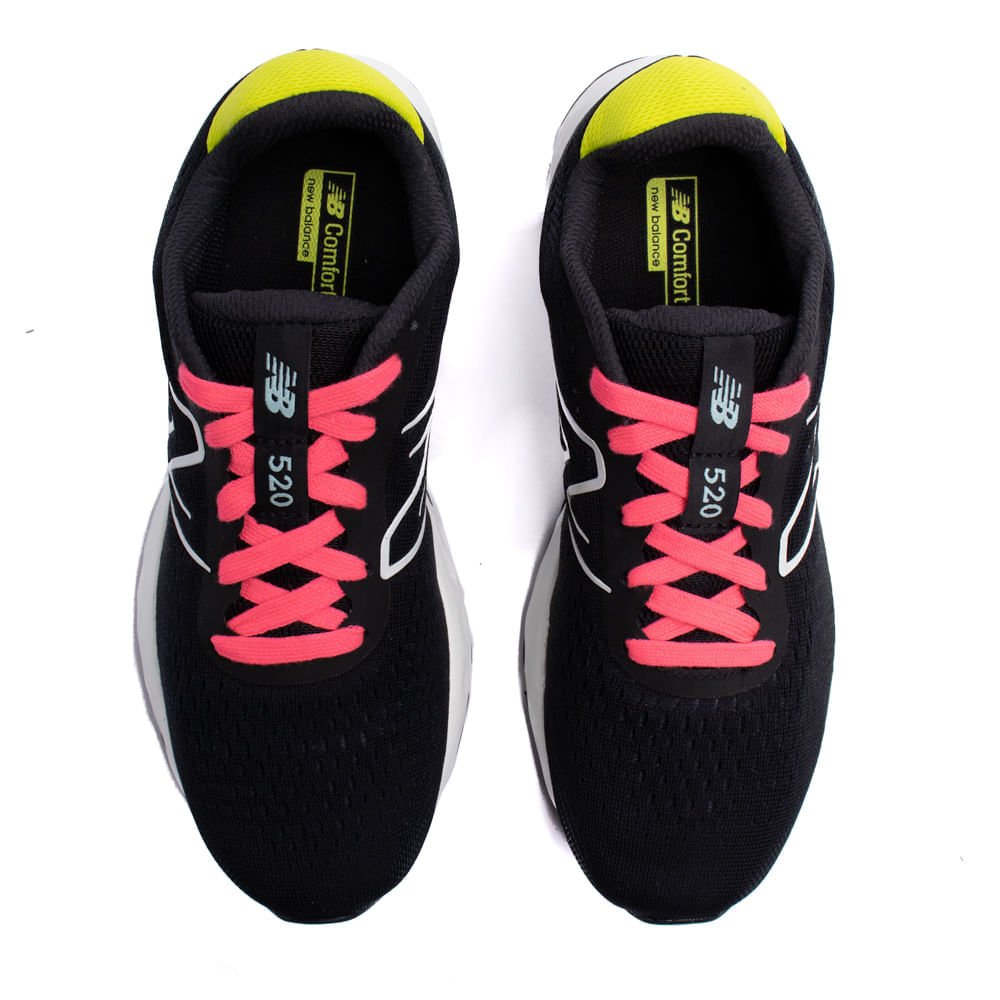 Tênis Feminino New Balance 520 V8 Preto/rosa Preto/Rosa 4