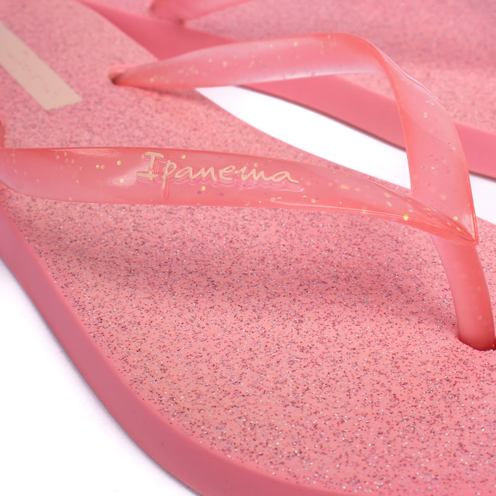 Chinelo Feminino Grendene Ipanema Glitter Rosa Rosa 5
