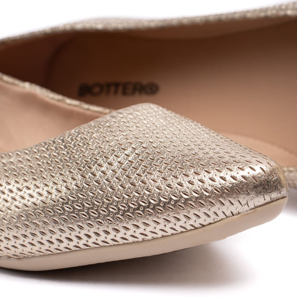 Sapatilha Feminina Bottero Veneza Dourado Dourado 6