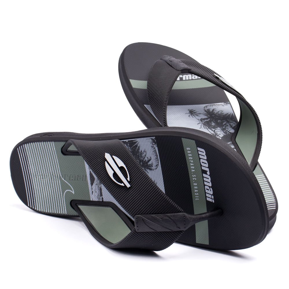 Chinelo Masculino Mormaii Wave II Preto/Verde Preto/Verde 4