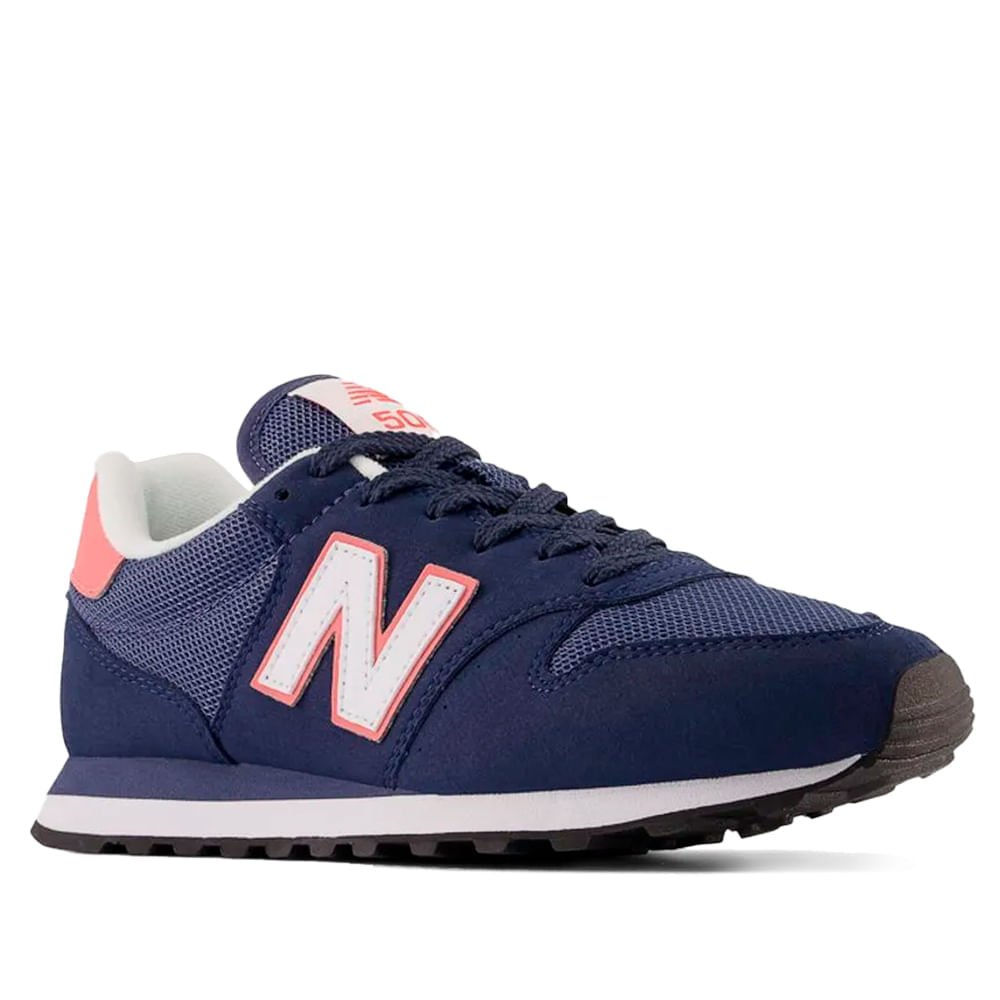 Tênis Feminino New Balance 500v2 Marinho/rosa Azul Marinho/Rosa 3