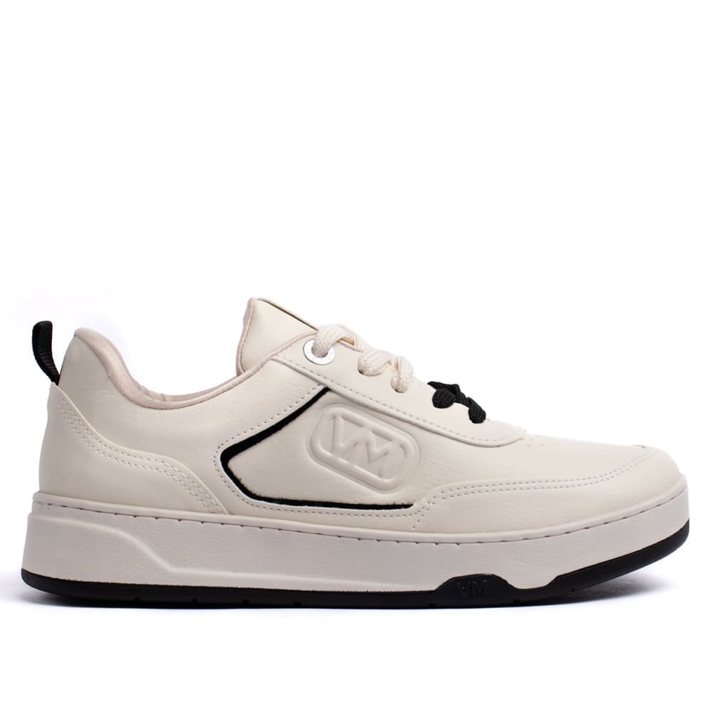Tênis Feminino Via Marte Casual Flatform Off White