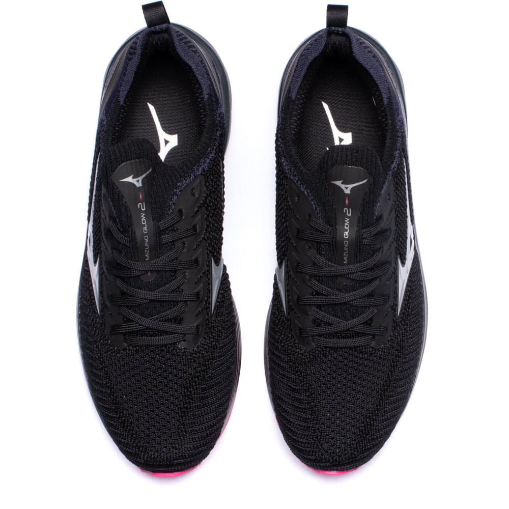 Tênis Feminino Mizuno Glow 2 Preto Preto 4