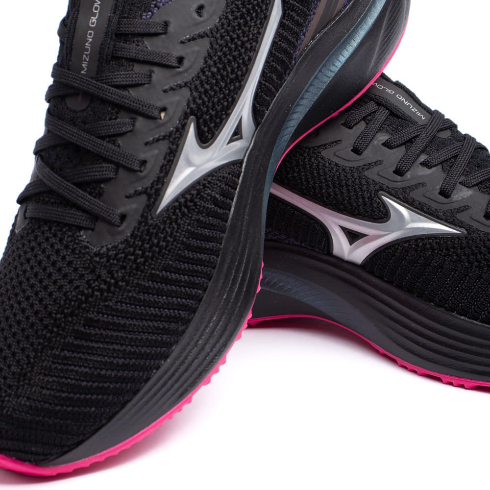 Tênis Feminino Mizuno Glow 2 Preto Preto 7