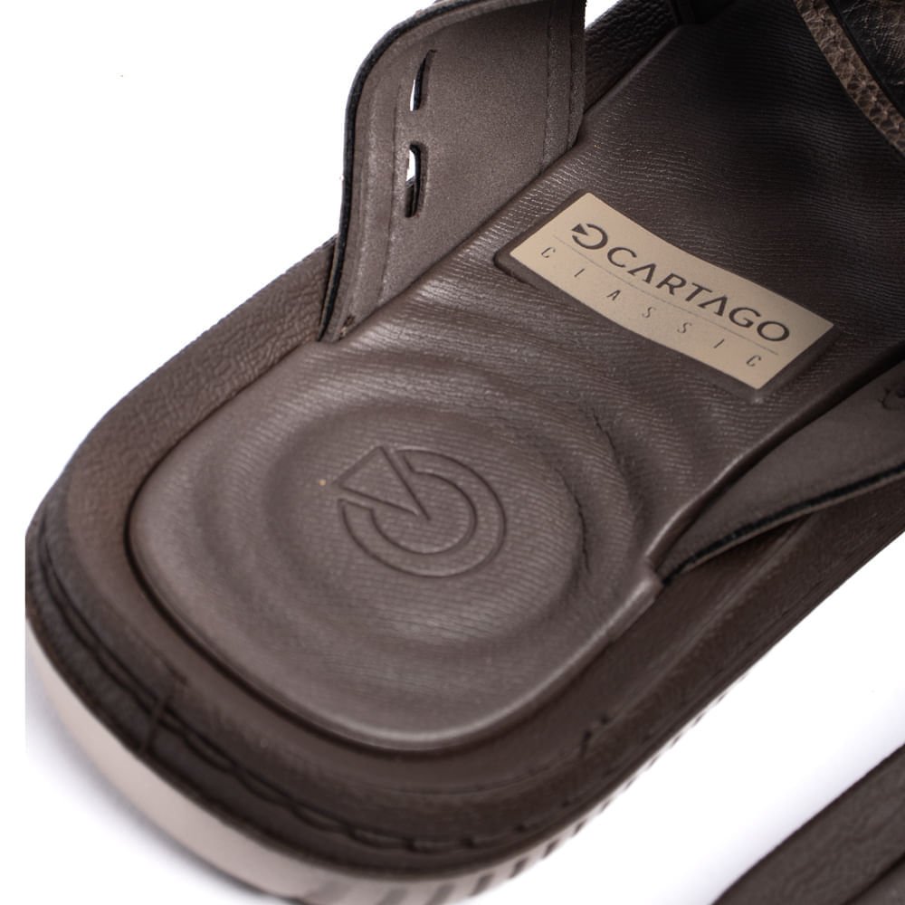 Chinelo Slide Masculino Cartago Fiji Essential Marrom Marrom 4