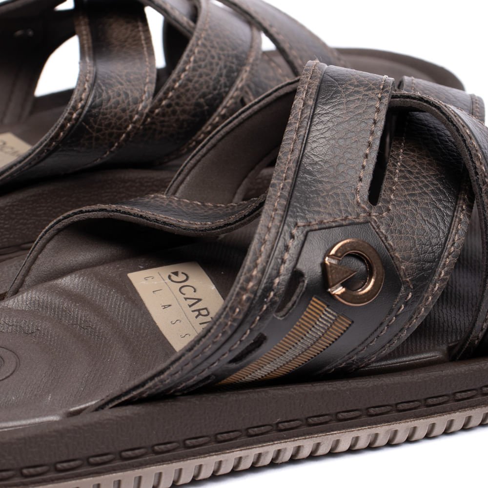 Chinelo Slide Masculino Cartago Fiji Essential Marrom Marrom 6