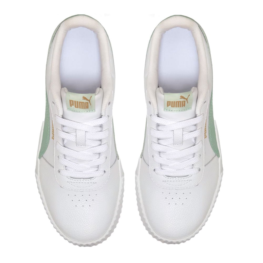 Tênis Feminino Puma Carina Branco/verde Branco/Verde 4