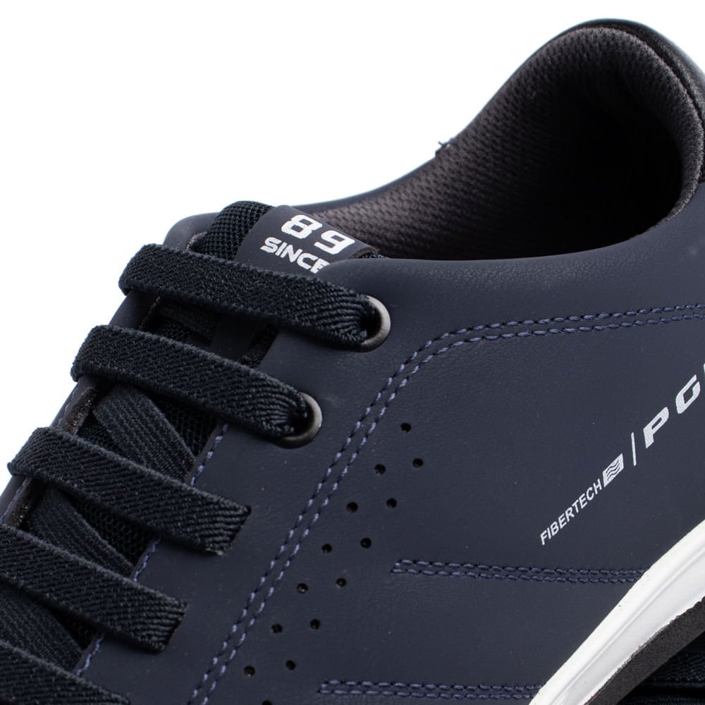 Sapatênis Masculino Pegada em Microfibra Fibertech Marinho Azul 6