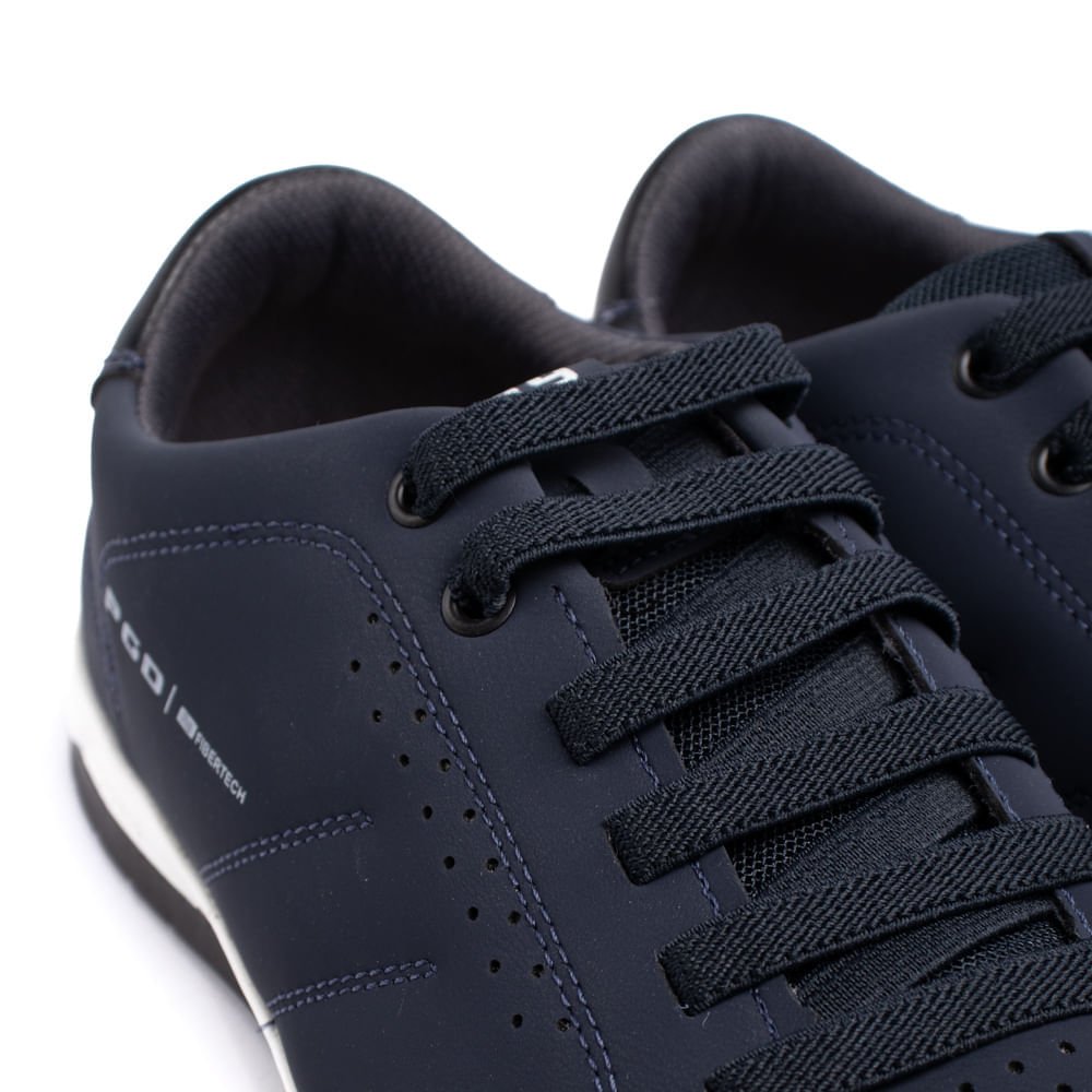 Sapatênis Masculino Pegada em Microfibra Fibertech Marinho Azul 7