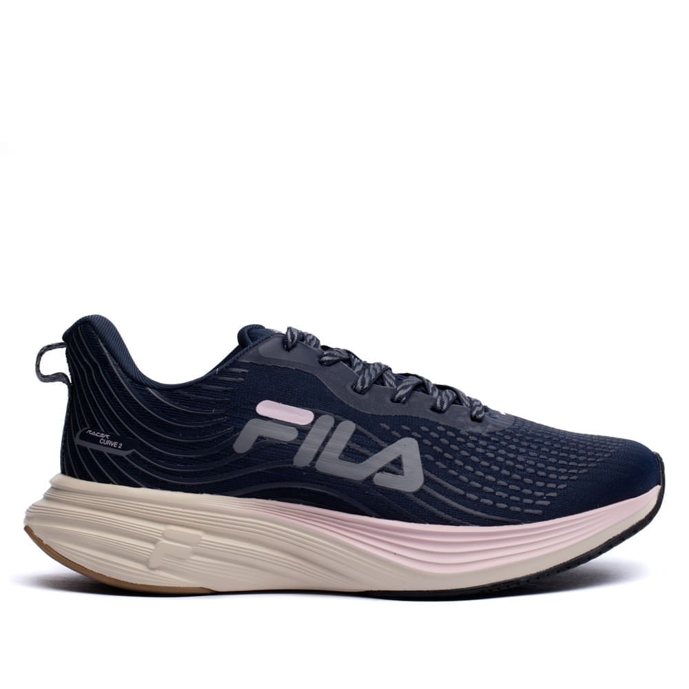 Tênis Feminino Fila Racer Curve 2 Marinho/Rosa