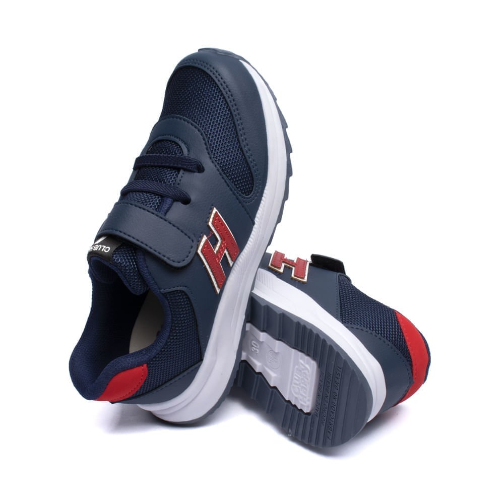 Tênis Infantil Menino Club Happy Action Marinho/Vermelho Marinho/Vermelho 6