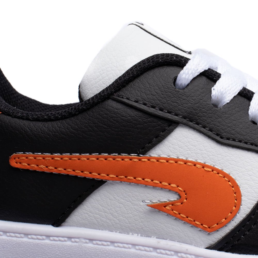 Tênis Infantil Menino Club Happy Street Preto/Laranja Preto/Laranja 7