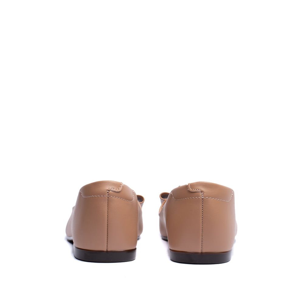 Sapatilha Feminina Moleca Bico Fino Nude Bege 3