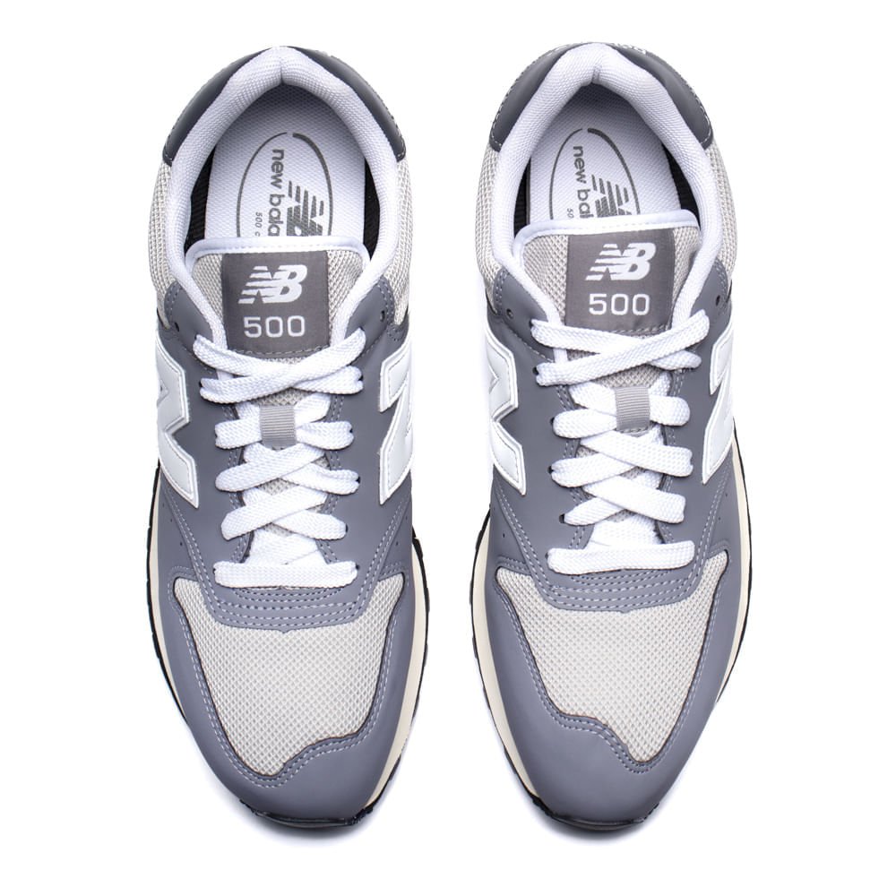 Tênis Masculino New Balance 500v2 Grafite Cinza 4