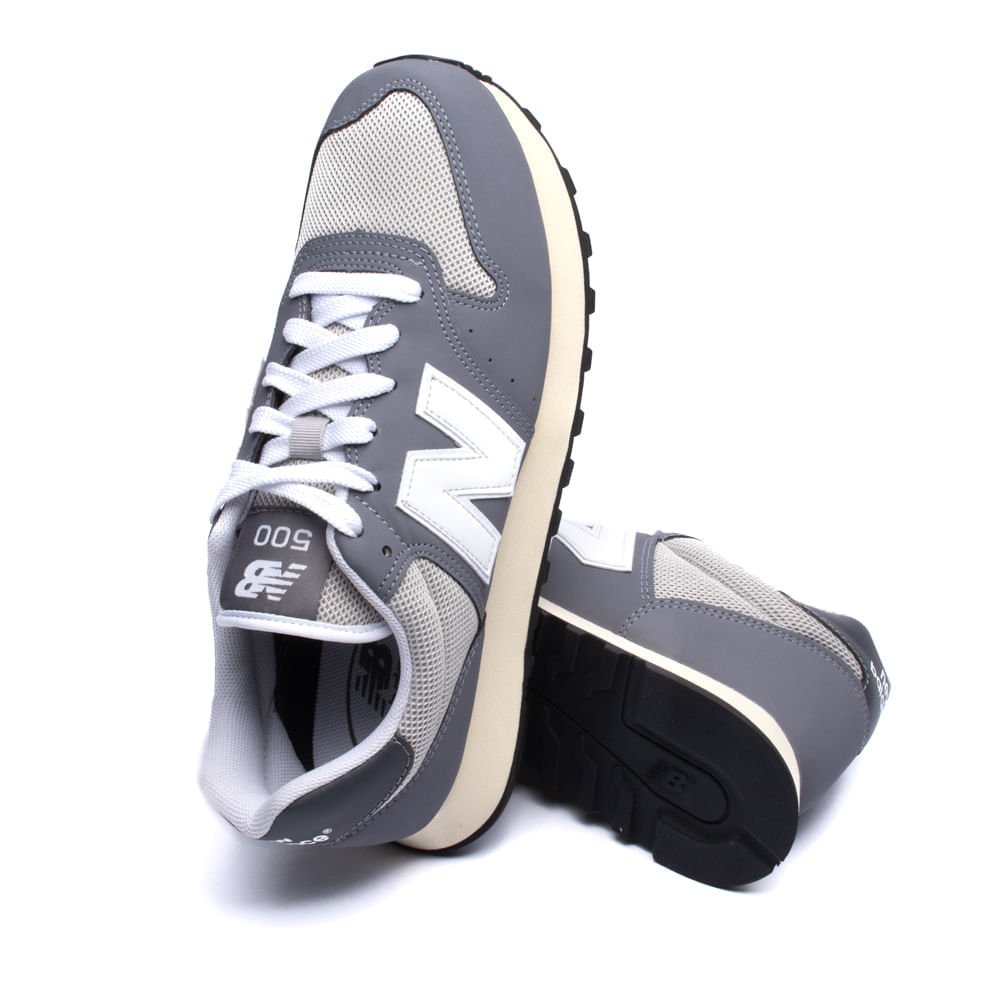 Tênis Masculino New Balance 500v2 Grafite Cinza 6
