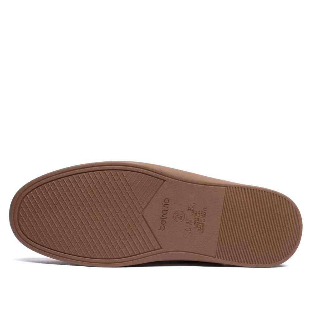 Mule Feminino Beira Rio Napa Detalhe Creme/Dourado Bege/Dourado 2