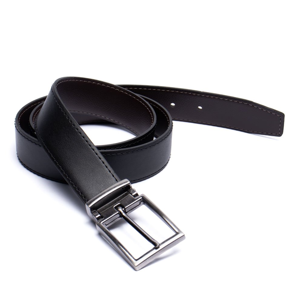 Cinto Masculino Fasa Fasolo Reversível y076108 Preto/marrom Preto/Marrom 2