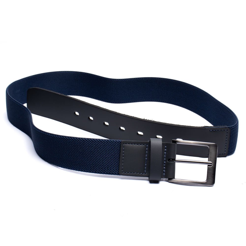 Cinto Masculino Fasolo Comfort Elástico X188221 Marinho Azul 4