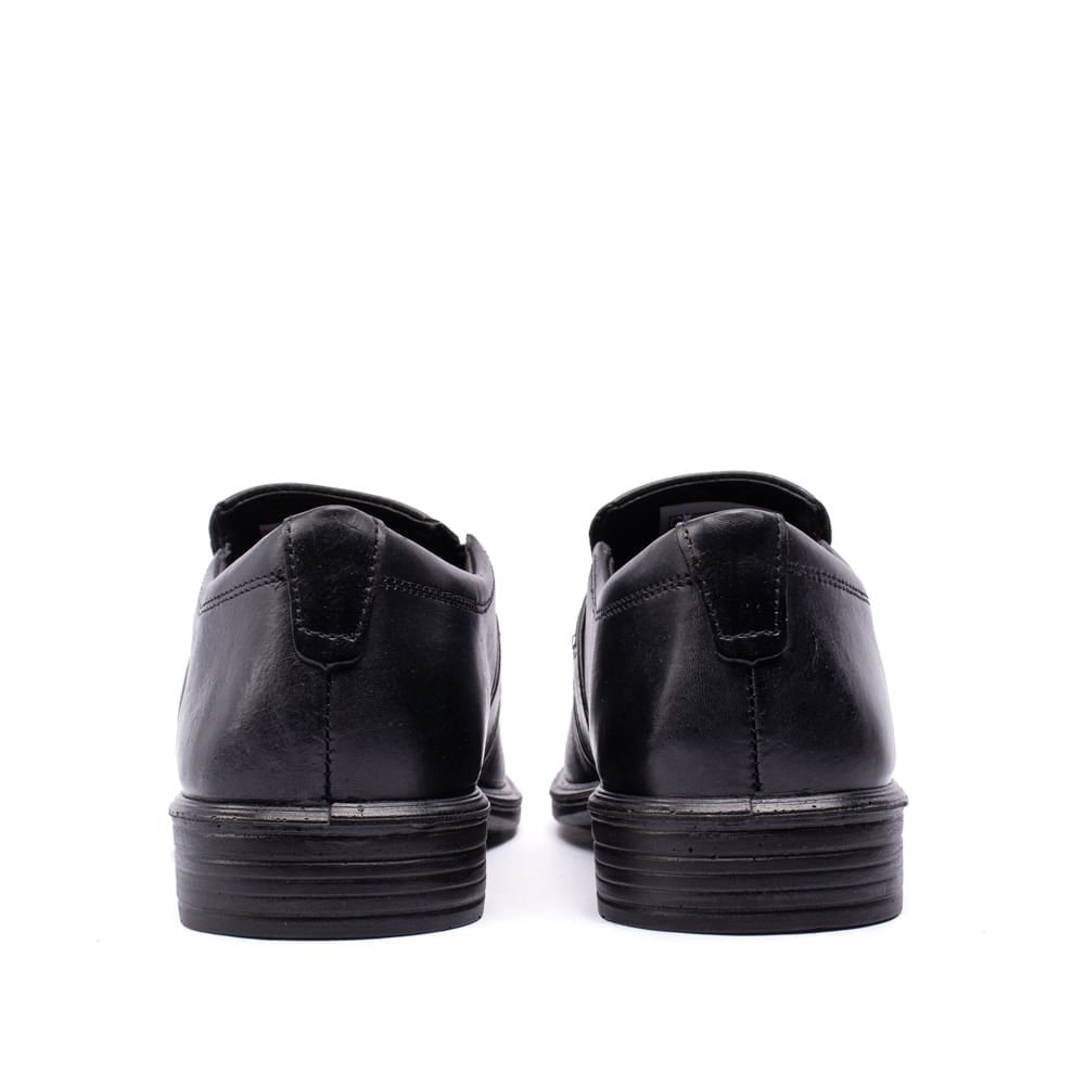 Sapato Masculino Pegada Together Social em Couro Preto Preto 3
