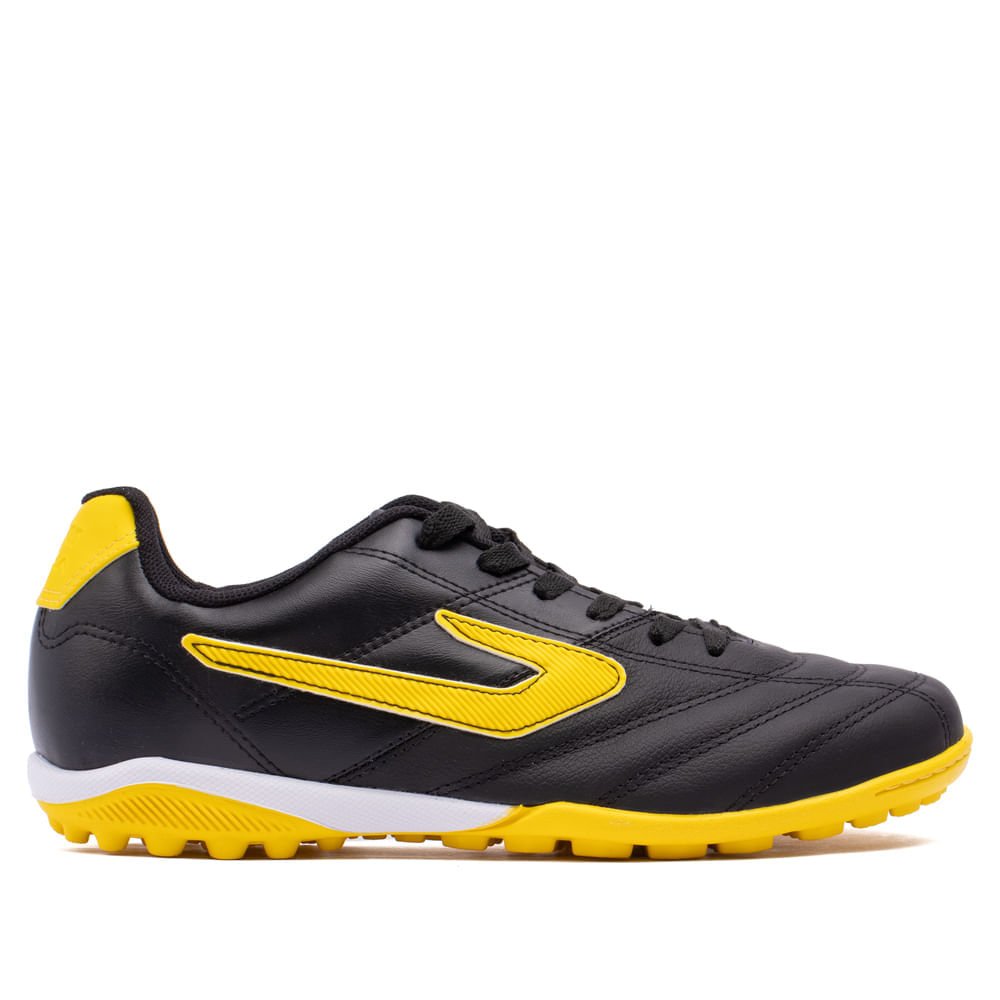 Chuteira Society Topper Furia Preto/amarelo