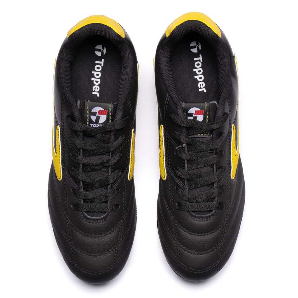Chuteira Campo Topper Furia Preto/amarelo Preto/Amarelo 3