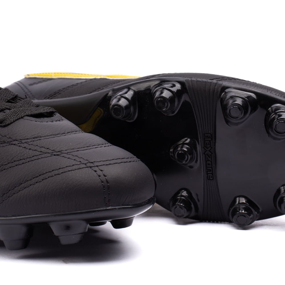 Chuteira Campo Topper Furia Preto/amarelo Preto/Amarelo 4