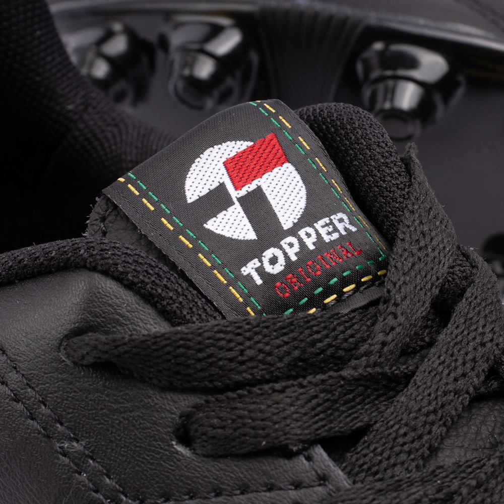 Chuteira Campo Topper Furia Preto/amarelo Preto/Amarelo 5