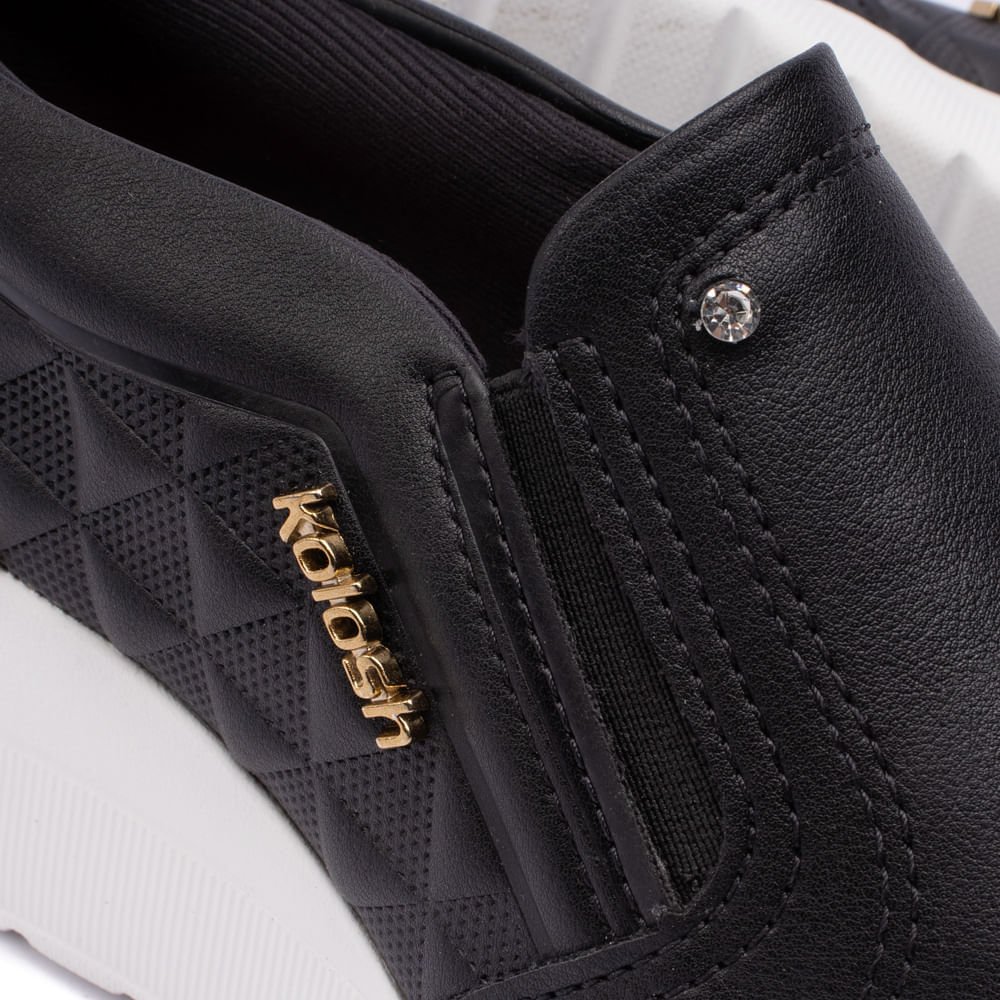 Tênis Feminino Kolosh Anabela Preto Preto 5