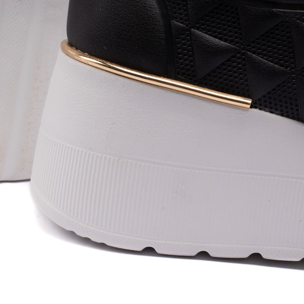 Tênis Feminino Kolosh Anabela Preto Preto 6