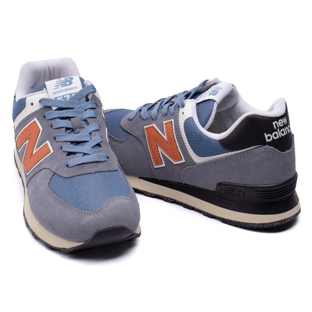Tênis Masculino New Balance 574v2 Cinza Escuro Cinza Escuro 5