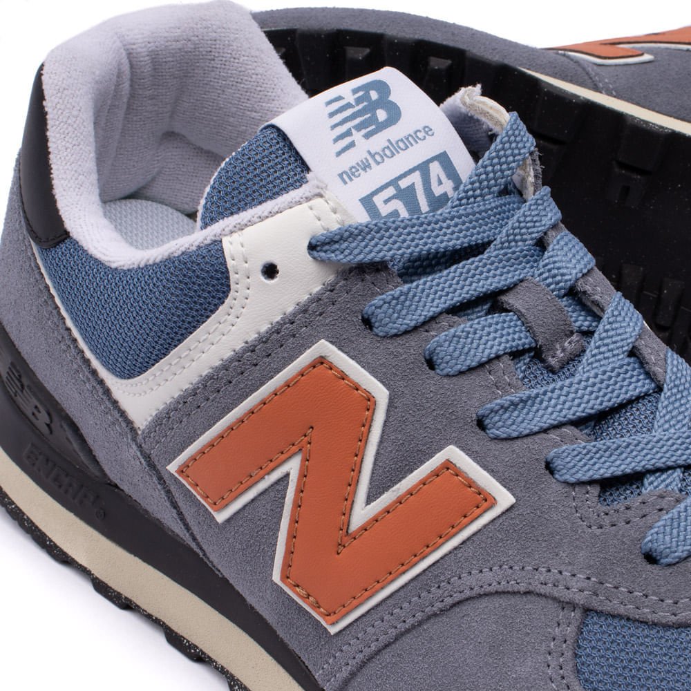 Tênis Masculino New Balance 574v2 Cinza Escuro Cinza Escuro 6