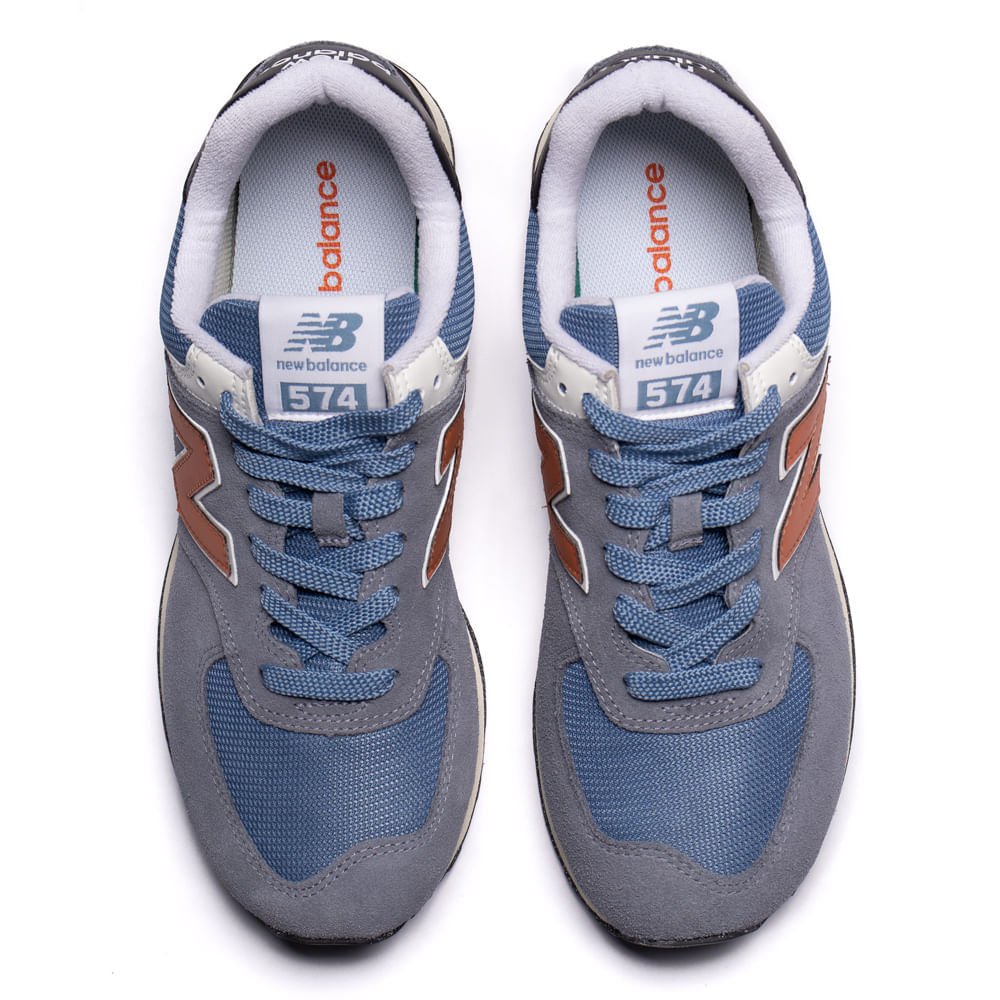 Tênis Masculino New Balance 574v2 Cinza Escuro Cinza Escuro 4