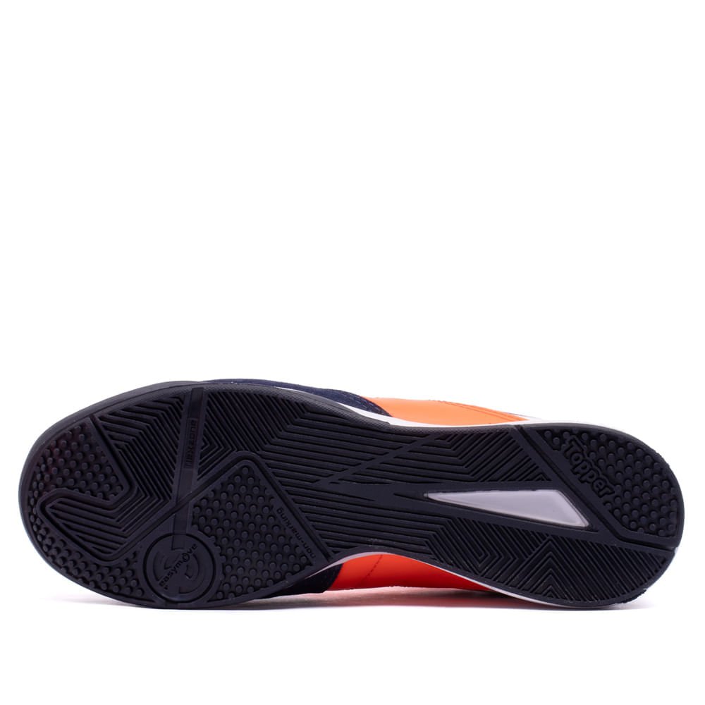 Chuteira Futsal Topper Dominator Club V Coral Laranja 2