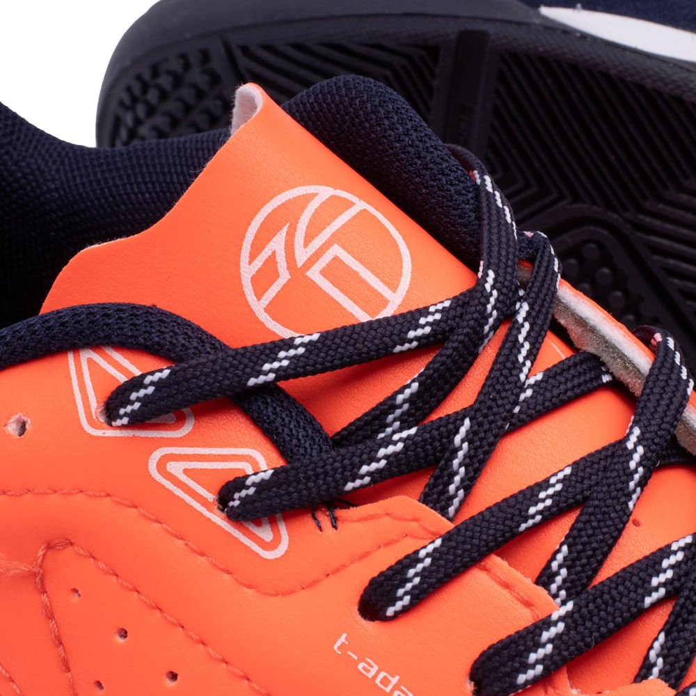 Chuteira Futsal Topper Dominator Club V Coral Laranja 5