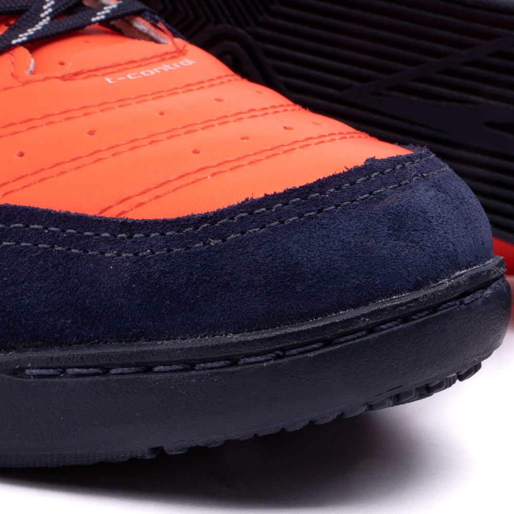 Chuteira Futsal Topper Dominator Club V Coral Laranja 6