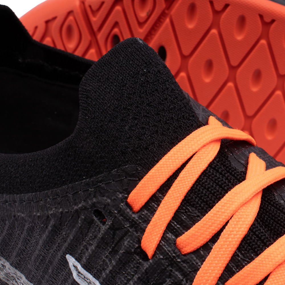 Chuteira Futsal Topper Dominator Fuse Preto/coral Preto/Laranja 6
