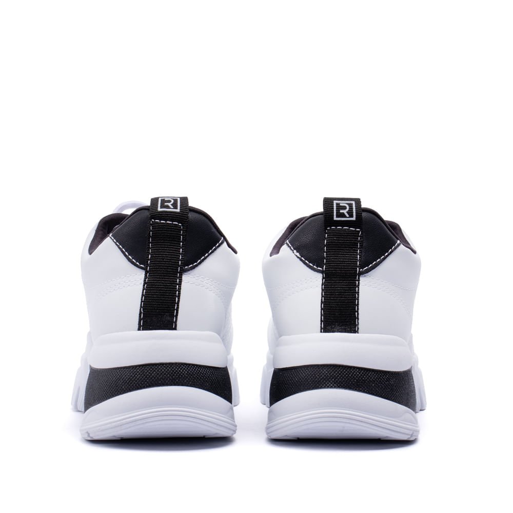Tênis Feminino Ramarim Chunky Branco/preto Branco/Preto 3