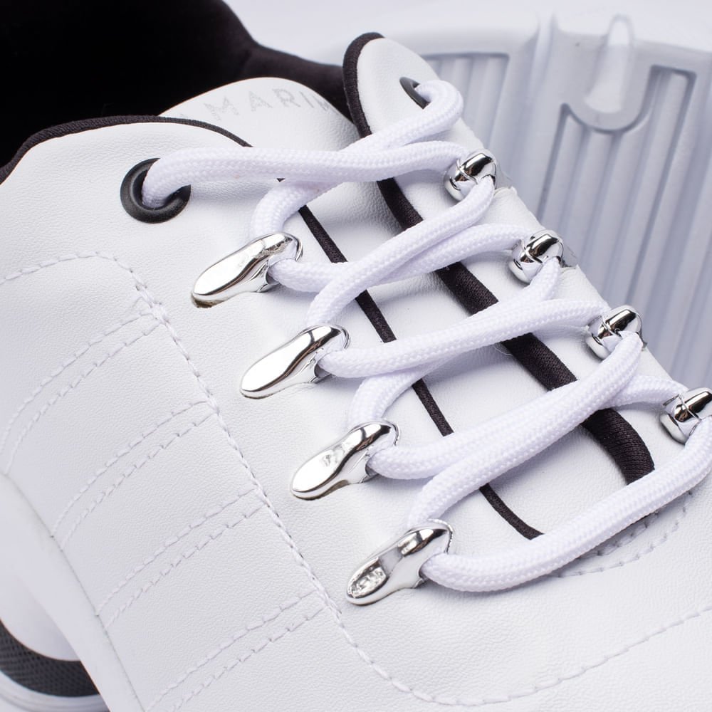 Tênis Feminino Ramarim Chunky Branco/preto Branco/Preto 5